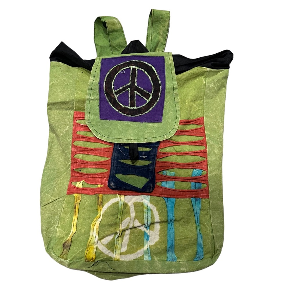 NWT. Funky Handmade Hippie Boho Backpack. CL/GR 10